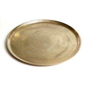 מגש בראס עגול בעיצוב קלאסי