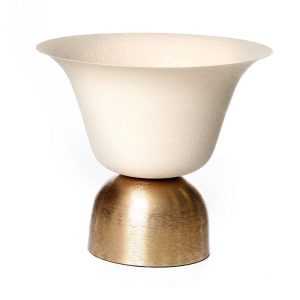 מעמד לעציץ זהב על בסיס אלומיניום בז'