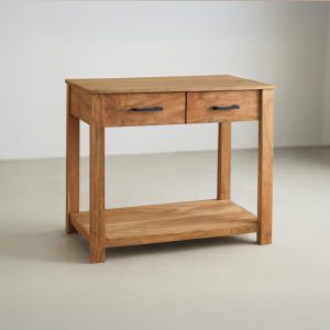 כפרי – קונסולה עם 2 מגירות ומד אחסון תחתון