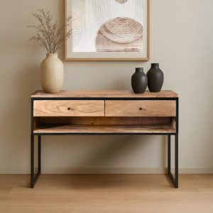 סיאם – קונסולה עם 2 מגירות ומדף תחתון