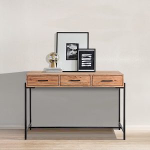 טוסקנה – קונסולה עם 3 מגירות בעיצוב טבעי ומודרני