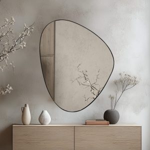 מראה משולש מעוגל שחורה