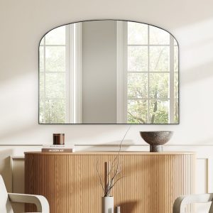 מראה חצי עגול ה שחורה .